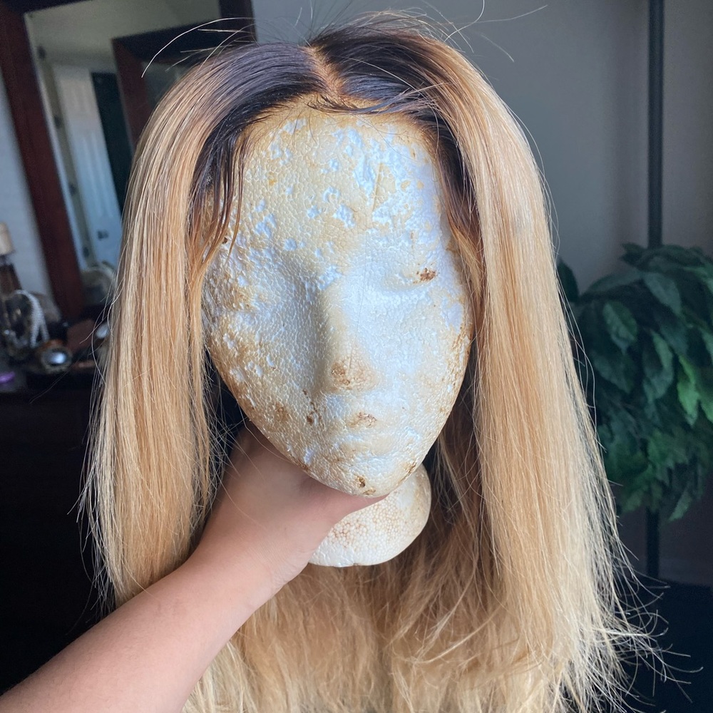 SOLD hd 5x5 lace closure blonde bob wig human hair
